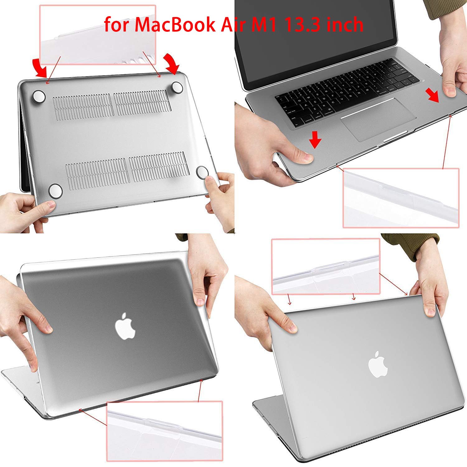 ZORBES Laptop Cover 13.3 inch for MacBook Air M1 Case Cover Laptop Case Compatible with 2020/2019/2018 MacBook Air M1 A2337 A2179 A1932 MacBook Air Case Waterproof Laptop Protector Hard Case ZORBES Laptop Cover 13.3 inch for MacBook Air M1 Case Cover Laptop Case Compatible with 2020/2019/2018 MacBook Air M1 A2337 A2179 A1932 MacBook Air Case Waterproof Laptop Protector Hard Case